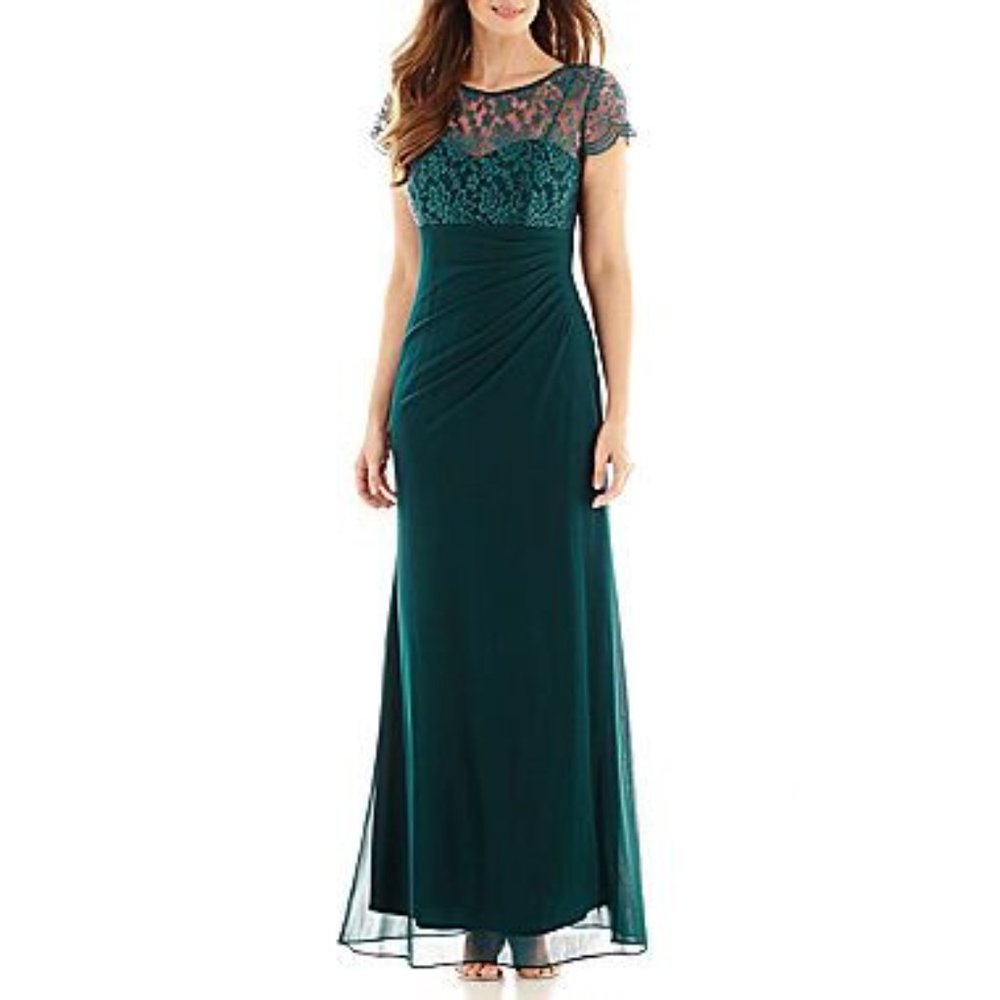 Stenay Floor Length Emerald Dress